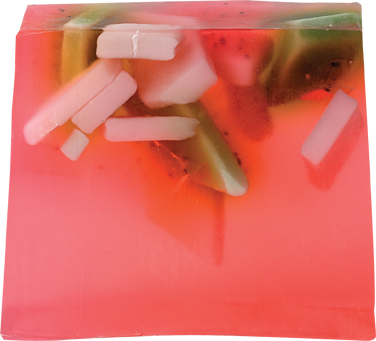 Bomb Cosmetics Strawberry Fields Soap Bar - Say It Baby 