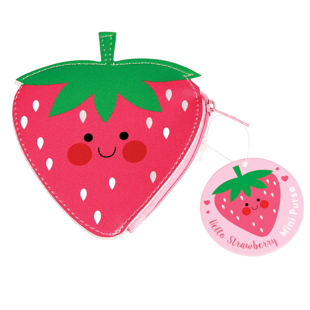 Hello Strawberry Vinyl Purse by Rex London. Say It Baby Gifts