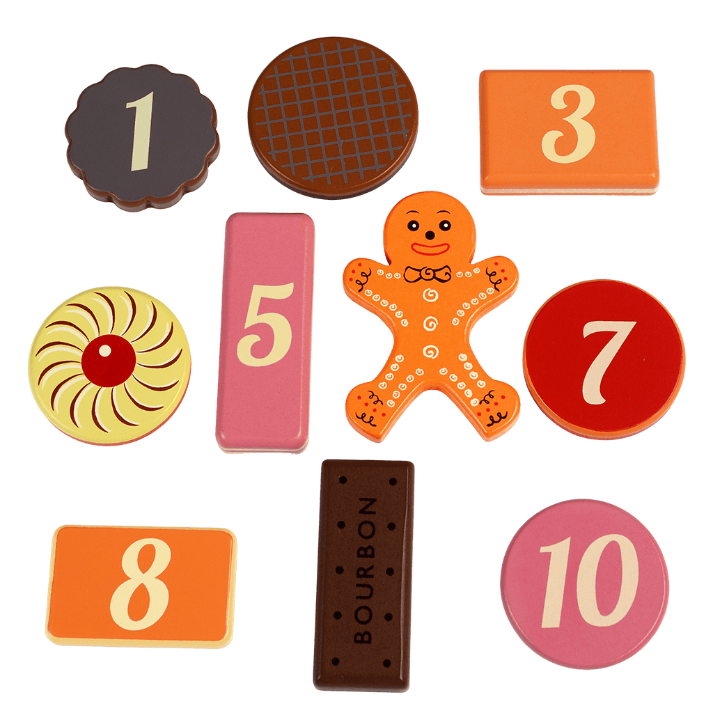 Traditional Wooden Tea Party Biscuits by Rex London. Say It Baby Gifts. Great kids gift