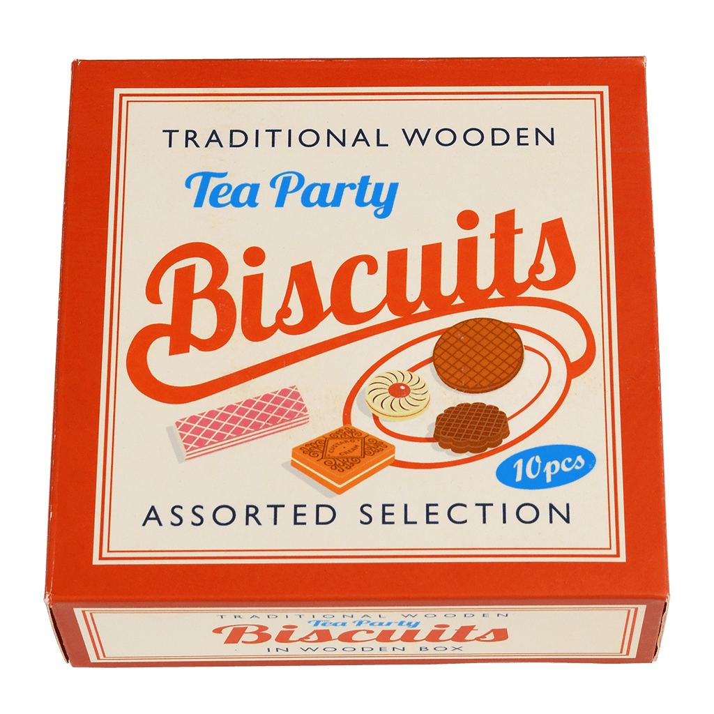 Traditional Wooden Tea Party Biscuits by Rex London. Say It Baby Gifts. Great kids gift