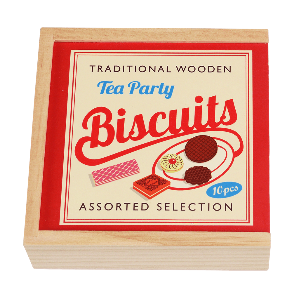 Traditional Wooden Tea Party Biscuits by Rex London. Say It Baby Gifts. Great kids gift