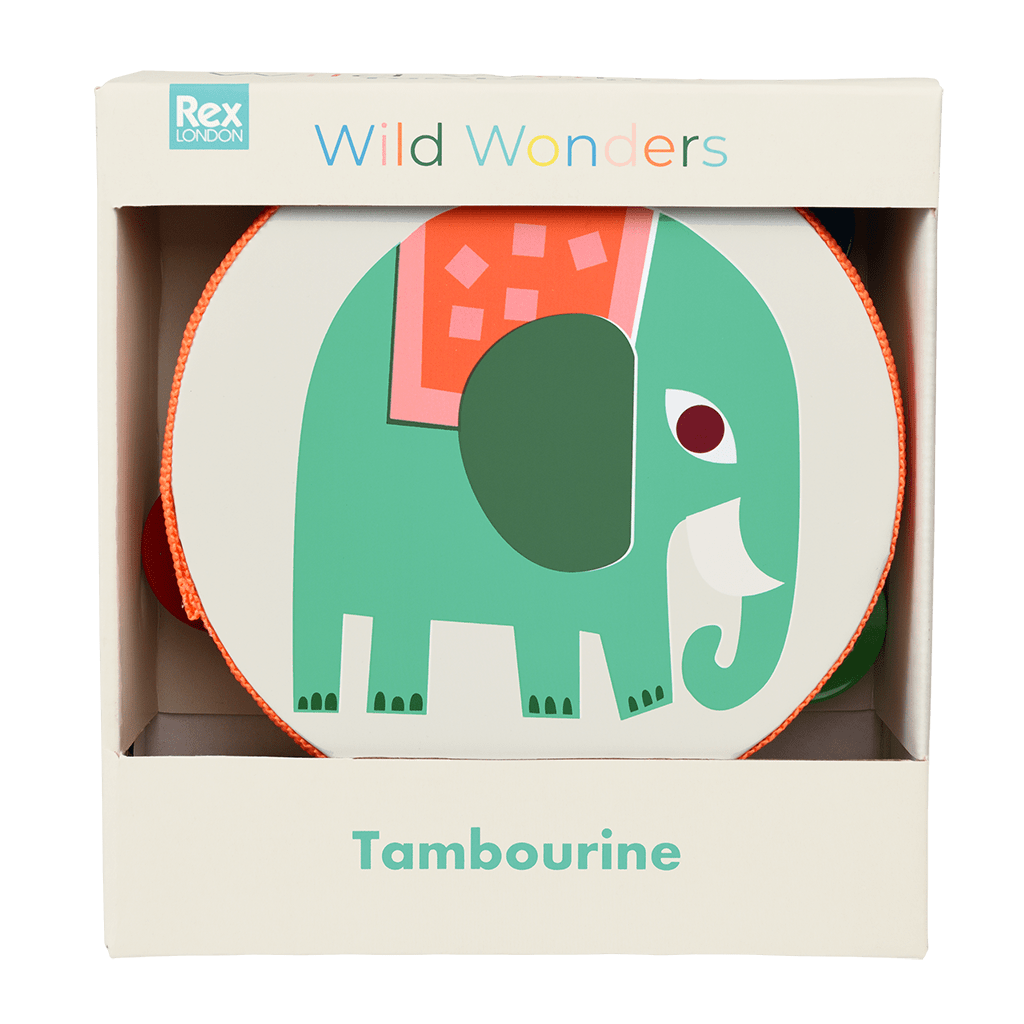 Wild Wonders Tambourine - Rex London. Say It Baby Gifts