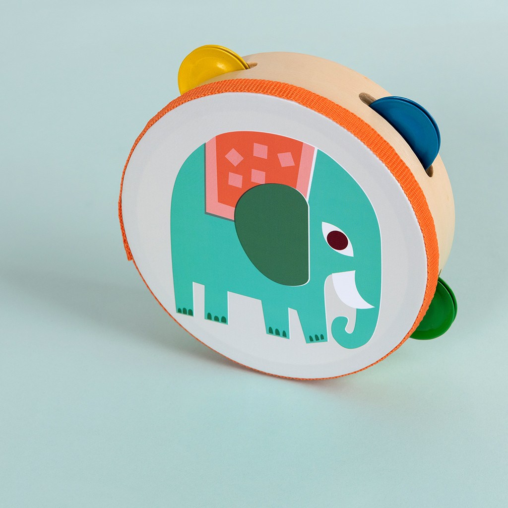 Wild Wonders Tambourine - Rex London. Say It Baby Gifts