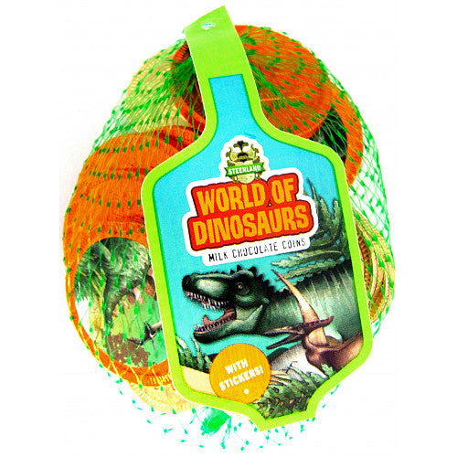 World of Dinosaurs Milk Chocolate Coins - Say It Baby 